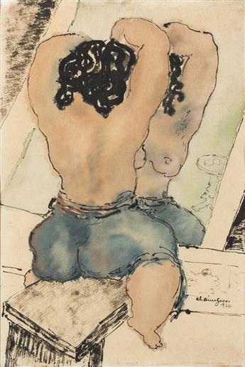 CHAIM GROSS Seated Nude.